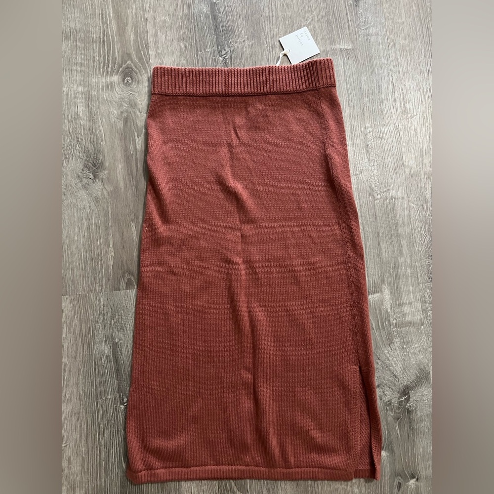 Raised by Water Knit Midi Skirt NWT